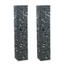 Black Jungle Steel Solar Towers 2 Pack - Medium
