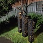 Black Jungle Steel Solar Towers 2 Pack - Medium