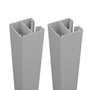 Quickscreen Plus 65mm x 2400mm 1-Way Post Twin Pack Off White