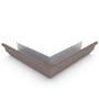 S Gutter External Mitre Slotted Banyan Brown