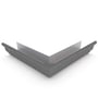 S Gutter External Mitre Slotted Cobblestone