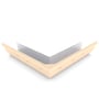 S Gutter External Mitre Slotted Smooth Cream