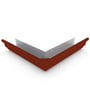 S Gutter External Mitre Slotted Heritage Red