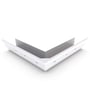 S Gutter External Mitre Slotted Off White