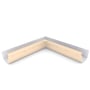 S Gutter Internal Mitre Slotted Smooth Cream