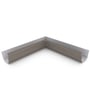 S Gutter Internal Mitre Slotted Driftwood