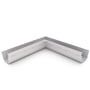 S Gutter Internal Mitre Slotted Gull Grey