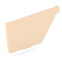 S Gutter Stop End Left Hand Smooth Cream