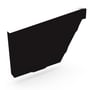 S Gutter Stop End Left Hand Ebony
