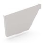 S Gutter Stop End Left Hand Gull Grey