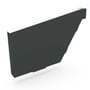 S Gutter Stop End Left Hand Gun Metal Grey