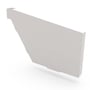 S Gutter Stop End Right Hand Gull Grey
