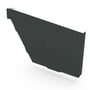 S Gutter Stop End Right Hand Gun Metal Grey