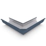 Smoothline Gutter External Mitre Slotted Dark Stone