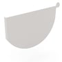 Smoothline Gutter Stop End Left Hand Gull Grey