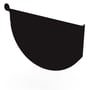 Smoothline Gutter Stop End Right Hand Ebony