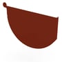 Smoothline Gutter Stop End Right Hand Heritage Red