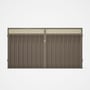 Good Neighbour® Superdek® Screen Top Double Gate Premium .35 BMT 1.8m High Sheet: Beige, Frame: Beig