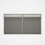 Good Neighbour® Superdek® Screen Top Double Gate Premium .35 BMT 1.8m High Sheet: Birch, Frame: Birc