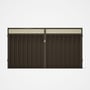 Good Neighbour® Superdek® Screen Top Double Gate Premium .35 BMT 1.8m High Sheet: Banyan Brown, Fram