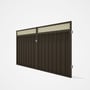 Good Neighbour® Superdek® Screen Top Double Gate Premium .35 BMT 1.8m High Sheet: Banyan Brown, Fram