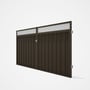 Good Neighbour® Superdek® Screen Top Double Gate Premium .35 BMT 1.8m High Sheet: Banyan Brown, Fram