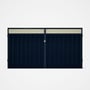 Good Neighbour® Superdek® Screen Top Double Gate Premium .35 BMT 1.8m High Sheet: Mountain Blue, Fra
