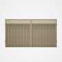 Good Neighbour® Superdek® Screen Top Double Gate Premium .35 BMT 1.8m High Sheet: Merino, Frame: Mer