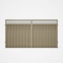 Good Neighbour® Superdek® Screen Top Double Gate Premium .35 BMT 1.8m High Sheet: Merino, Frame: Mer