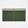 Good Neighbour® Superdek® Screen Top Double Gate Premium .35 BMT 1.8m High Sheet: Mist Green, Frame: