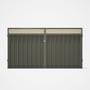 Good Neighbour® Superdek® Screen Top Double Gate Premium .35 BMT 1.8m High Sheet: Marsh, Frame: Mars
