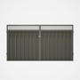 Good Neighbour® Superdek® Screen Top Double Gate Premium .35 BMT 1.8m High Sheet: Marsh, Frame: Mars