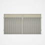 Good Neighbour® Superdek® Screen Top Double Gate Premium .35 BMT 1.8m High Sheet: Off White, Frame: 