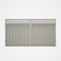 Good Neighbour® Superdek® Screen Top Double Gate Premium .35 BMT 1.8m High Sheet: Off White, Frame: 