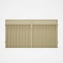 Good Neighbour® Superdek® Screen Top Double Gate Premium .35 BMT 1.8m High Sheet: Primrose, Frame: P