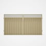 Good Neighbour® Superdek® Screen Top Double Gate Premium .35 BMT 1.8m High Sheet: Primrose, Frame: P