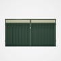 Good Neighbour® Superdek® Screen Top Double Gate Premium .35 BMT 1.8m High Sheet: Rivergum, Frame: R