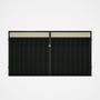Good Neighbour® Superdek® Screen Top Double Gate Premium .35 BMT 1.8m High Sheet: Slate Grey, Frame:
