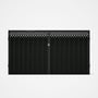 Good Neighbour® Superdek® Screen Top Double Gate Premium .35 BMT 1.8m High Sheet: Slate Grey, Frame: