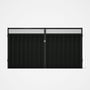 Good Neighbour® Superdek® Screen Top Double Gate Premium .35 BMT 1.8m High Sheet: Slate Grey, Frame: