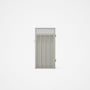 Good Neighbour® Superdek® Screen Top Single Gate Premium .35 BMT 1.8m High Sheet: Off White, Frame: 