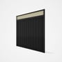 Good Neighbour® Superdek® Screen Top Extension Panel Frame: Ebony, Lattice: Cream