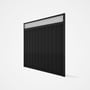 Good Neighbour® Superdek® Screen Top Extension Panel Frame: Ebony, Lattice: White