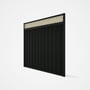 Good Neighbour® Superdek® Screen Top Extension Panel Frame: Slate Grey, Lattice: Cream