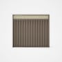 Good Neighbour® Wavelok® Screen Top Extension Panel Frame: Beige, Lattice: Cream