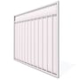 Good Neighbour® Lattice Screen Top Superdek® Panel Standard .32 BMT 2.1m High Sheet: Merino, Frame: 