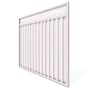 Good Neighbour® Lattice Screen Top Wavelok® Panel Standard .32 BMT 1.5m High Sheet: Rivergum, Frame: