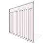 Good Neighbour® Lattice Screen Top Wavelok® Panel Premium .35 BMT 1.8m High Sheet: Granite, Frame: G