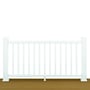 Trex® Transcend Rail Kit With Square Balusters Classic White 2.32 x 1.06m