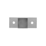 Verandah Foot Bracket Tube Upstand 50x50mm